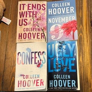 Colleen Hoover 4-Book Set — It Ends With Us, November 9, Confess, Ugly Love